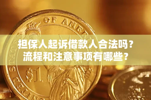 济南担保人起诉借款人合法吗？流程和注意事项有哪些？