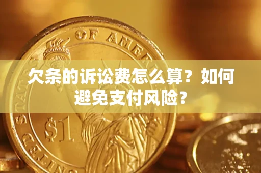 济南欠条的诉讼费怎么算？如何避免支付风险？