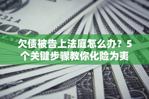 济南欠债被告上法庭怎么办？5个关键步骤教你化险为夷