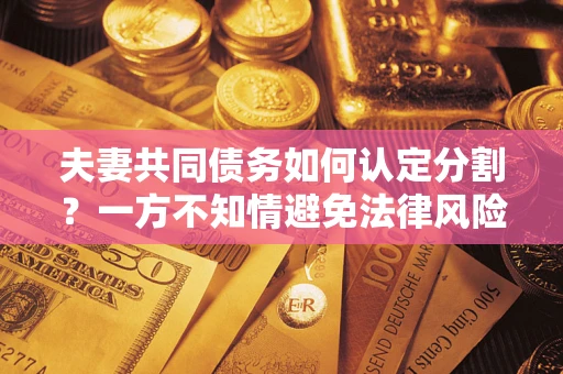 济南夫妻共同债务如何认定分割？一方不知情避免法律风险必看！