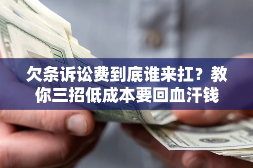 济南欠条诉讼费到底谁来扛？教你三招低成本要回血汗钱